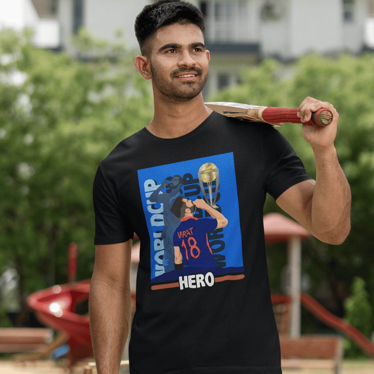 Virat - World Cup Hero Mens printed T-shirt - Shipping Globally!