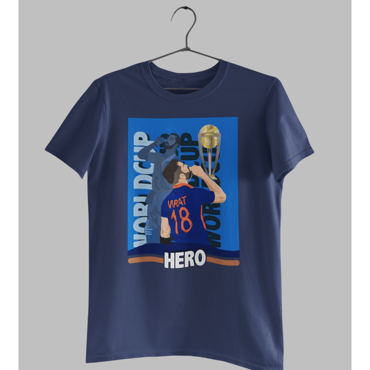 Virat - World Cup Hero Mens printed T-shirt - Shipping Globally!
