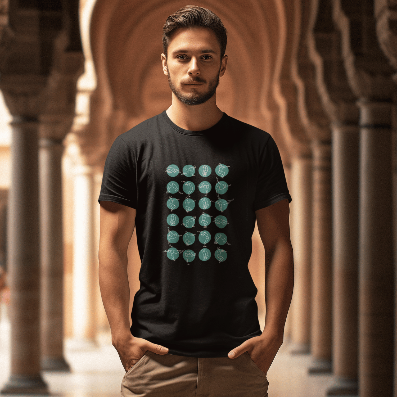 Yoga Poses - Mens T-shirts - Shipping Globally!