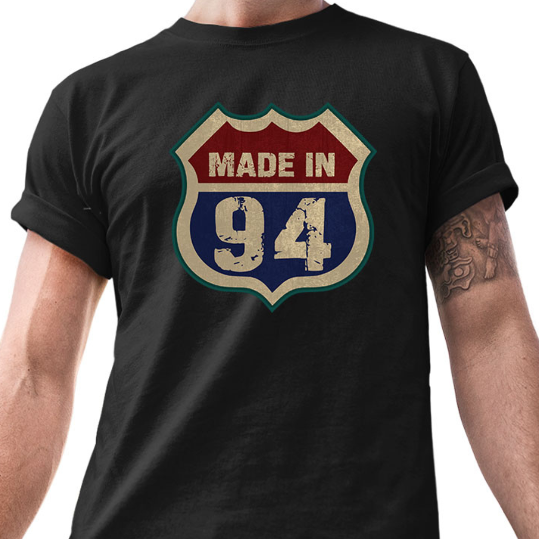 Made in 94 – Tantra Original Since 1997 – Unisex Cotton Tee Everyday Wear – Shipping Globally!