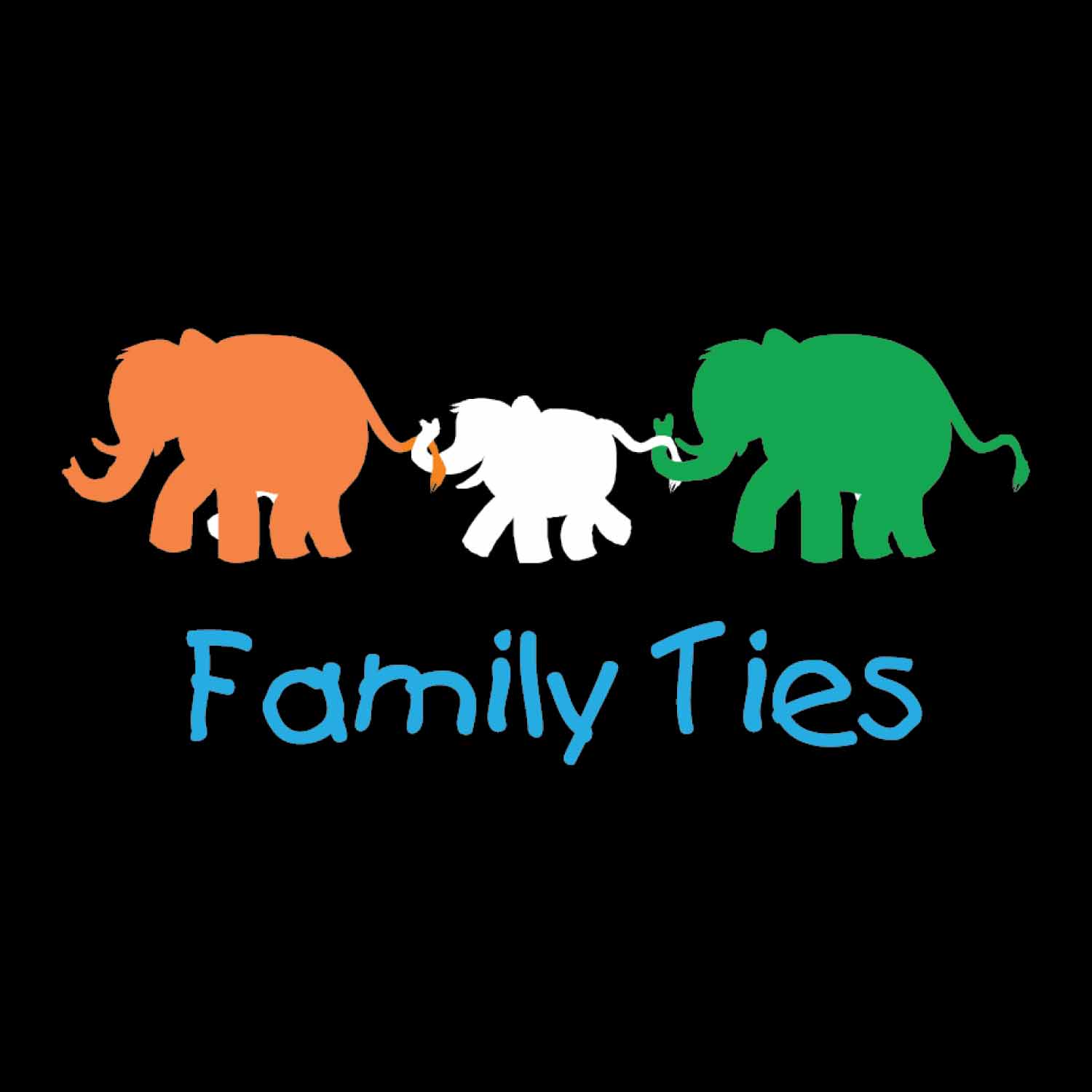 Family Ties – Tantra Original Brand Since 1997 – Kids Graphic Cotton Tee – Cute & Patriotic Family Wear - Shipping Globally!