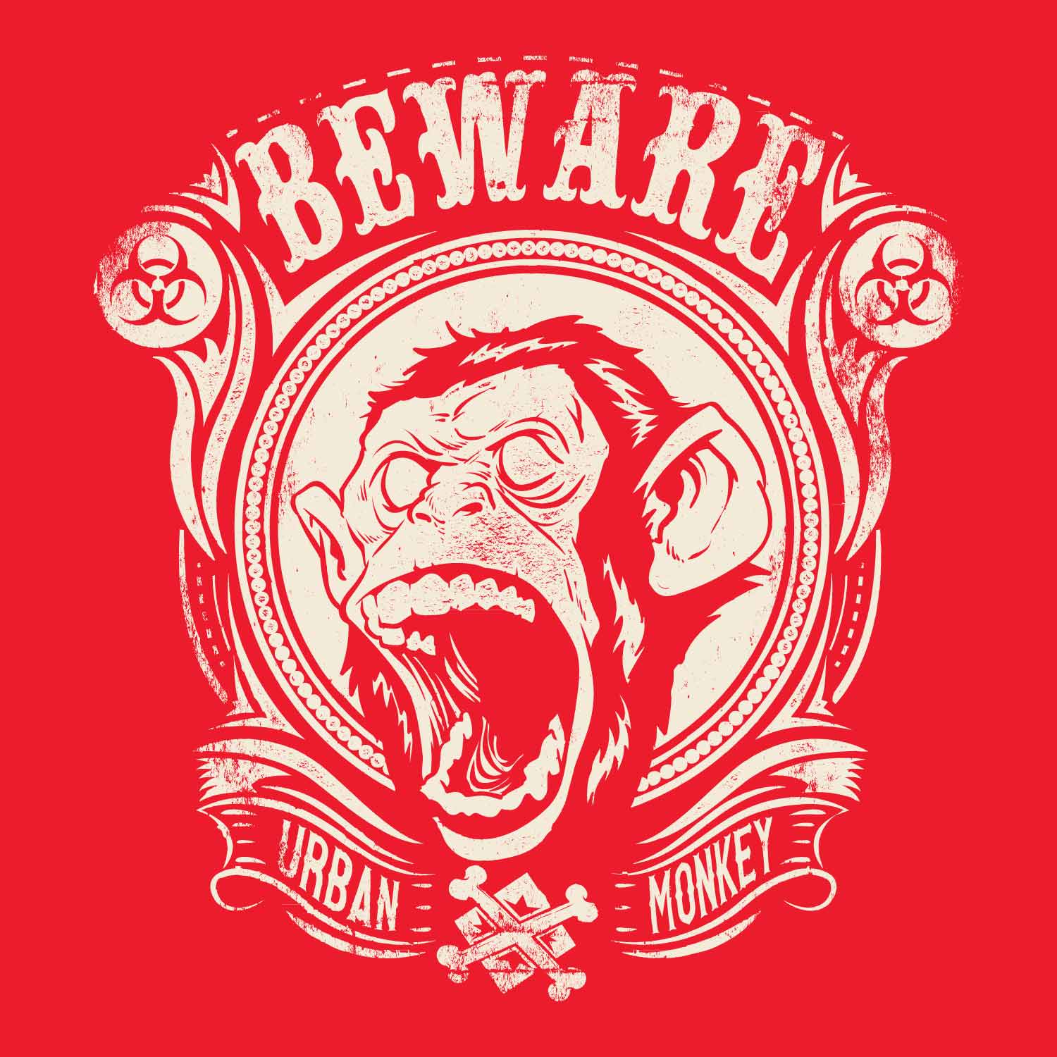 Beware – Tantra Original Brand Since 1997 – Unisex Graphic Cotton Tee – Attitude & Warning Print – Casual Wear - Shipping Globally!