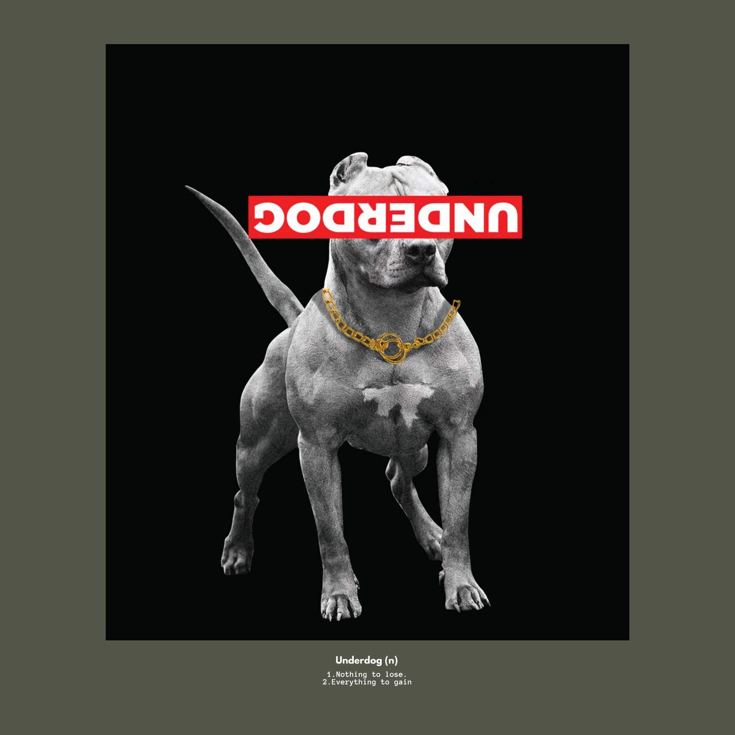 Underdog Back Print – Tantra Original Brand Since 1997 – Unisex Cotton Tee – Casual Everyday Wear - Shipping Globally!
