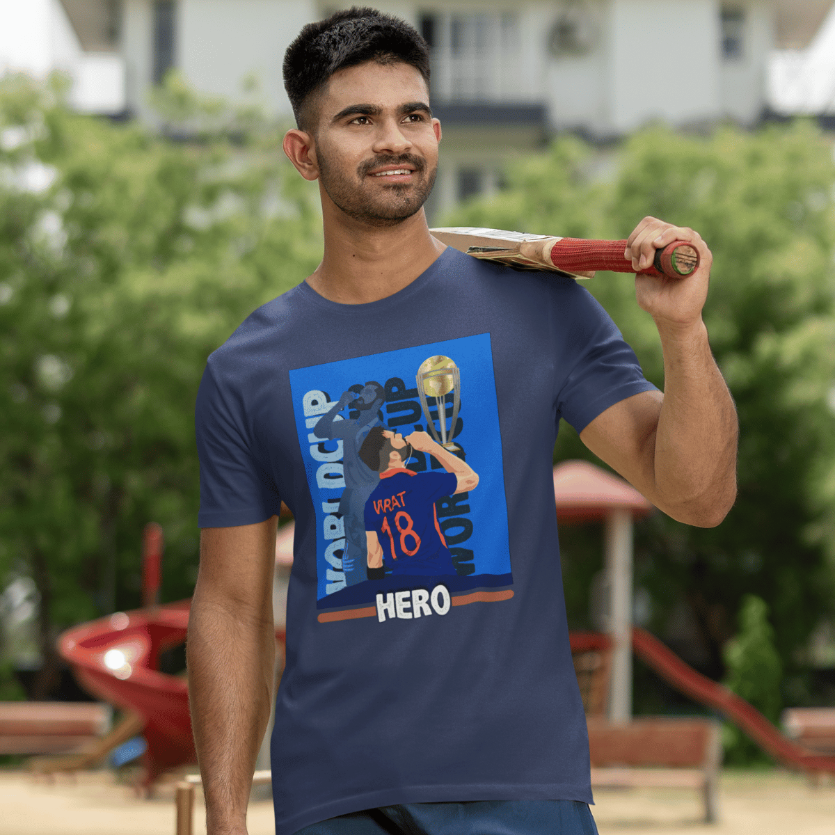 Virat - World Cup Hero Mens printed T-shirt - Shipping Globally!