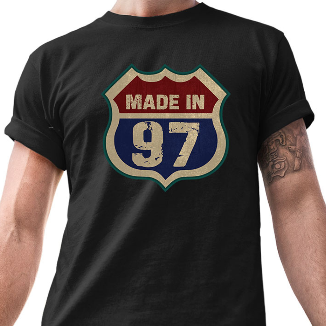 Made in 97 – Tantra Original Since 1997 – Unisex Cotton Tee Everyday Wear – Shipping Globally!