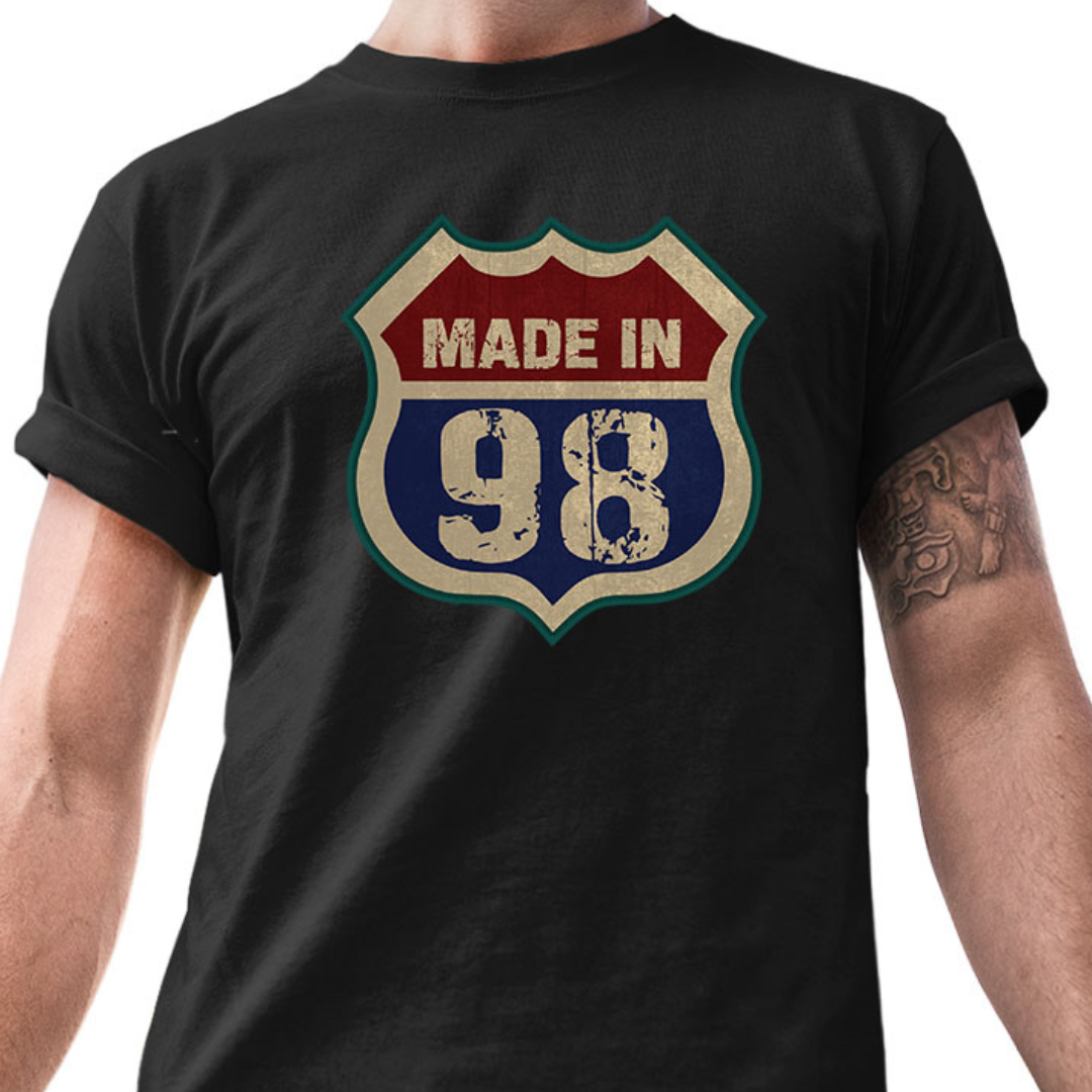 Made in 98 – Tantra Original Since 1997 – Unisex Cotton Tee Everyday Wear – Shipping Globally!