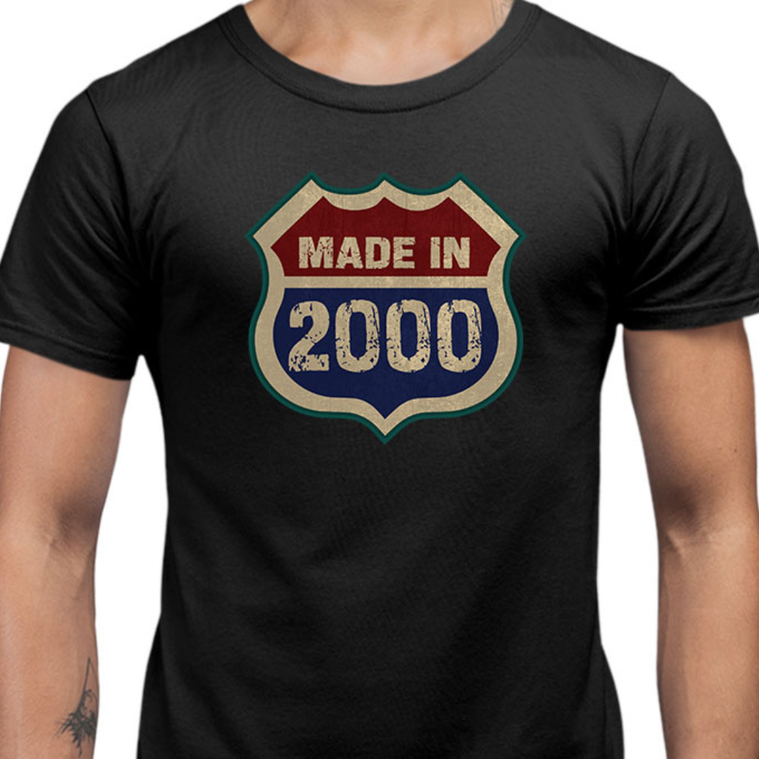 Made in 1978-2003 Tees Tantra Original Since 1997 Unisex Cotton Tee for Everyday Wear Shipping Worldwide