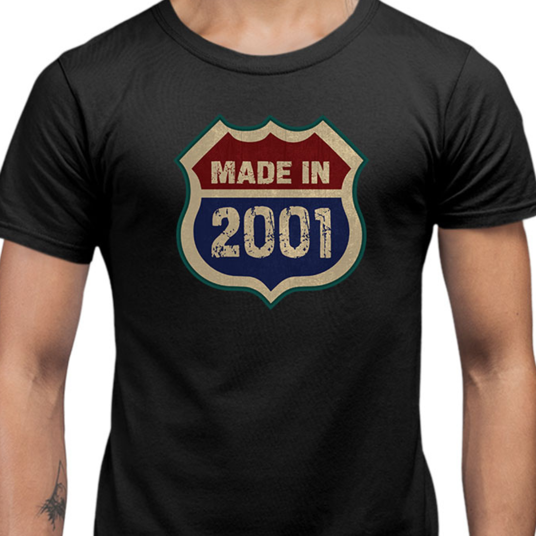 Made in 1978-2003 Tees Tantra Original Since 1997 Unisex Cotton Tee for Everyday Wear Shipping Worldwide