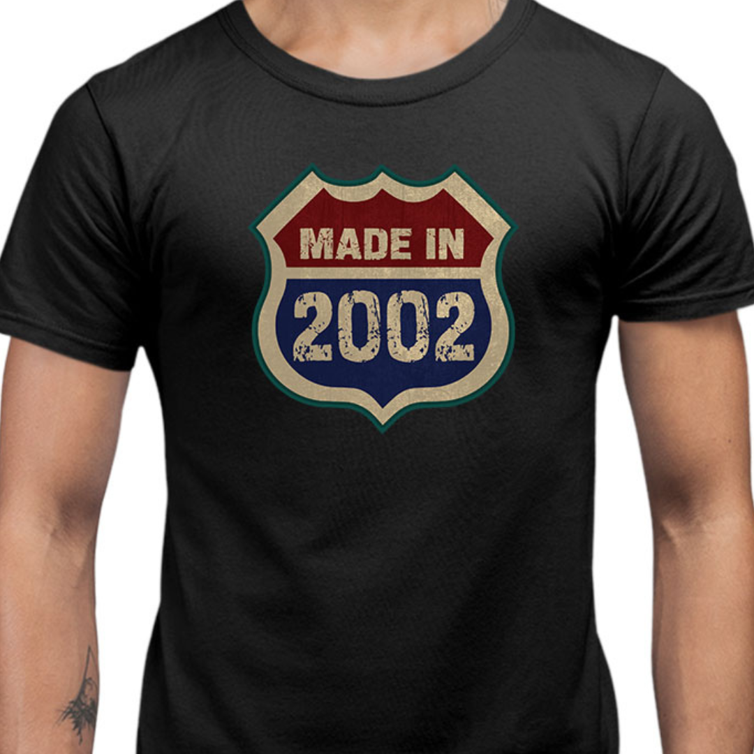 Made in 1978-2003 Tees Tantra Original Since 1997 Unisex Cotton Tee for Everyday Wear Shipping Worldwide