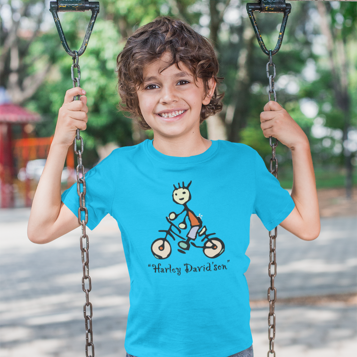 Harley David's Son Kids Cotton T-Shirt Regular Fit Casual Wear Original Since 1997 Shipping Globally