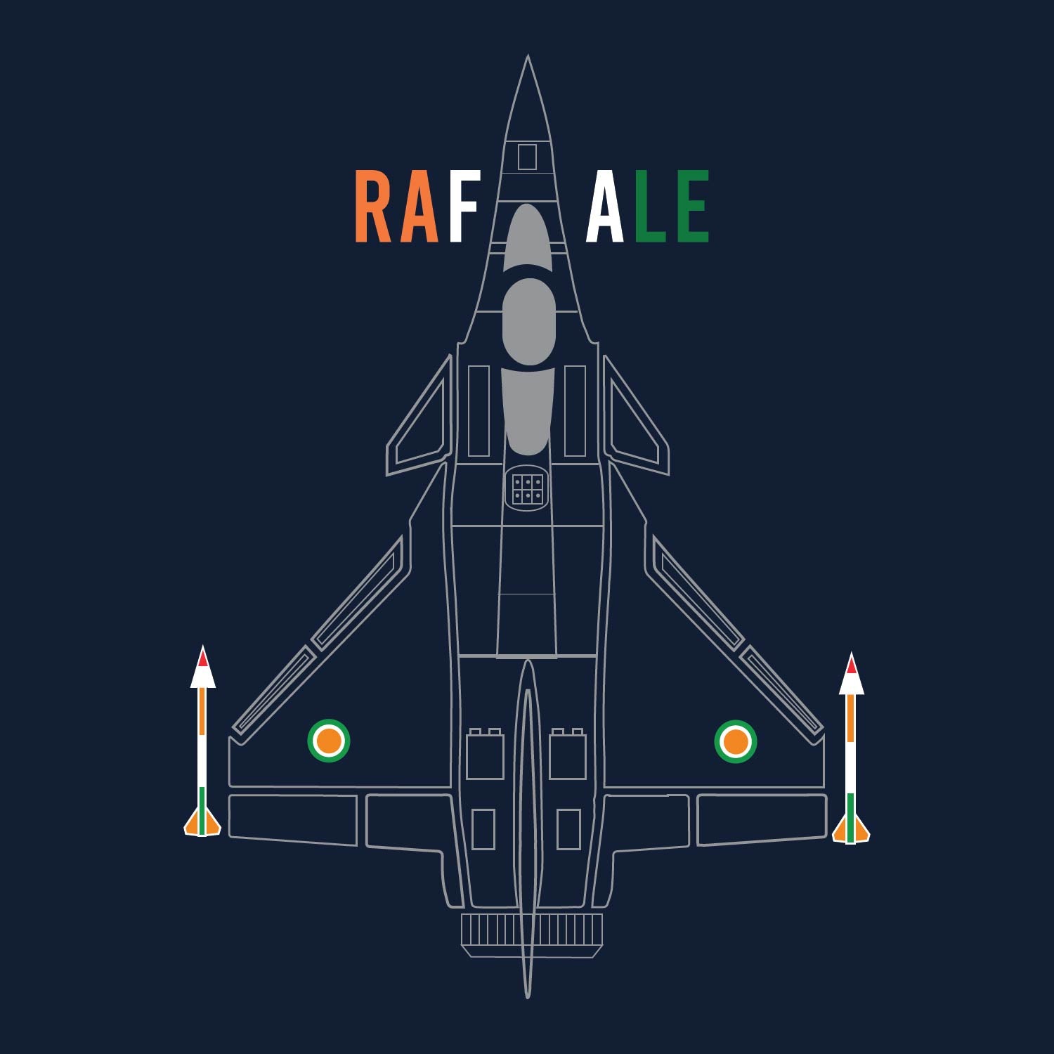 Rafale – Tantra Original Brand Since 1997 – Unisex Cotton Tee Everyday Wear – Shipping Globally!