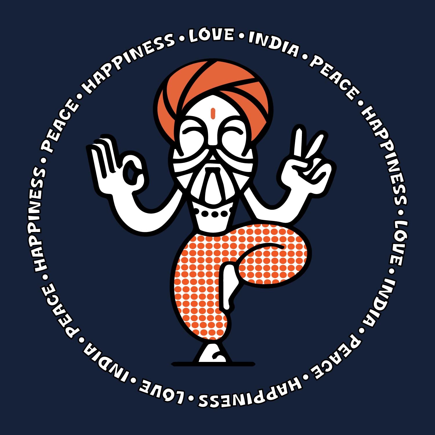 Sadhu – Tantra Original Brand Since 1997 – Unisex Cotton Tee Everyday Wear - Shipping Globally!
