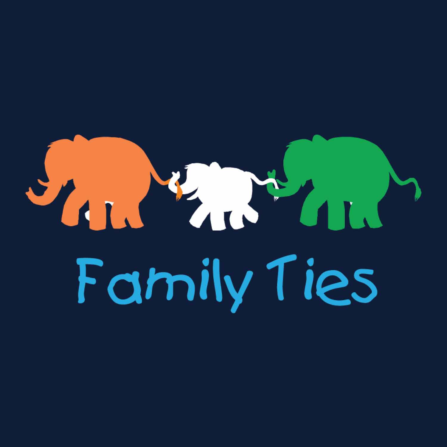 Family Ties – Tantra Original Brand Since 1997 – Kids Graphic Cotton Tee – Cute & Patriotic Family Wear - Shipping Globally!