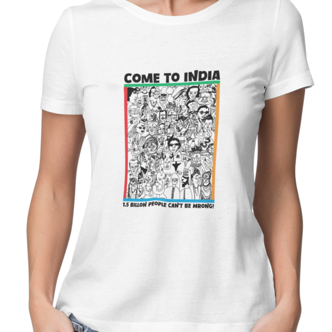 Come To India Women's Tee  – Tantra Original Brand Since 1997 –   Shipping Globally!