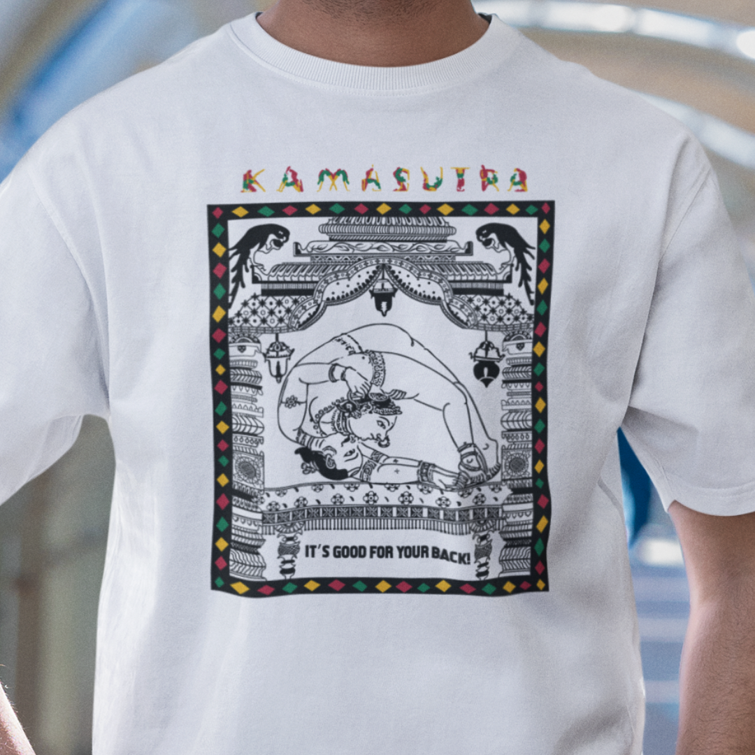 Kamasutra 100% Cotton Men's T-Shirt Everyday Casual Wear Shipping Globally