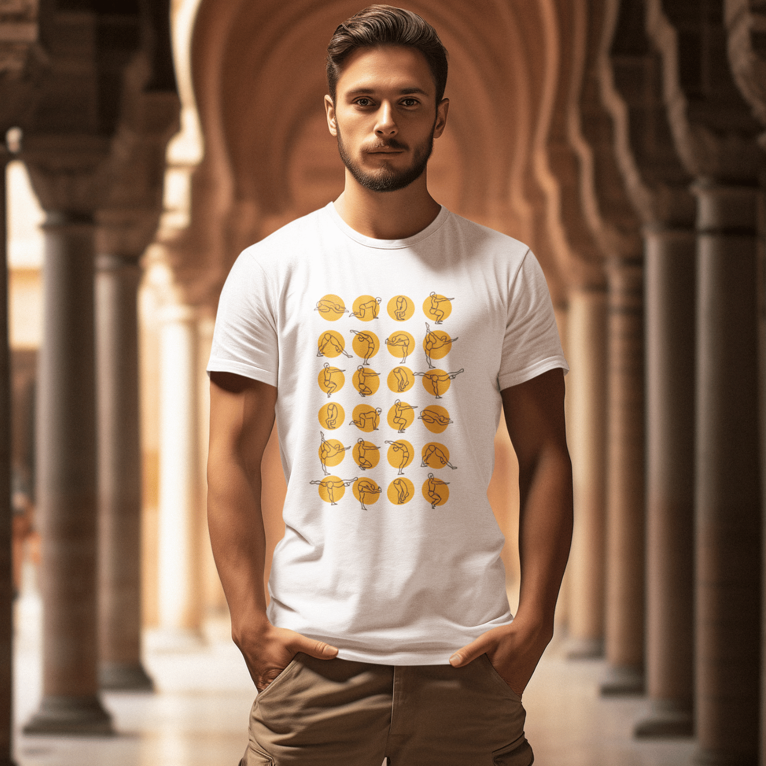 Yoga Poses - Mens T-shirts - Shipping Globally!