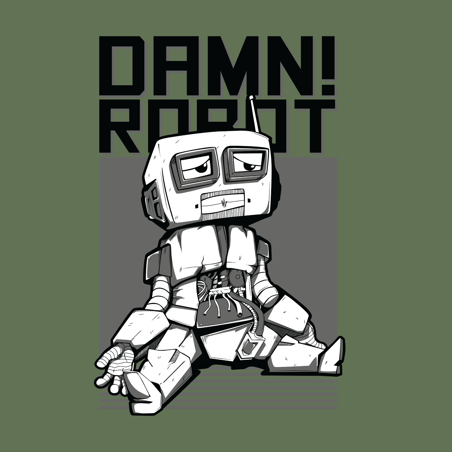 Damn! Oversize Back Print – Tantra Original Brand Since 1997 – Unisex Cotton Tee Everyday Wear - Shipping Globally!