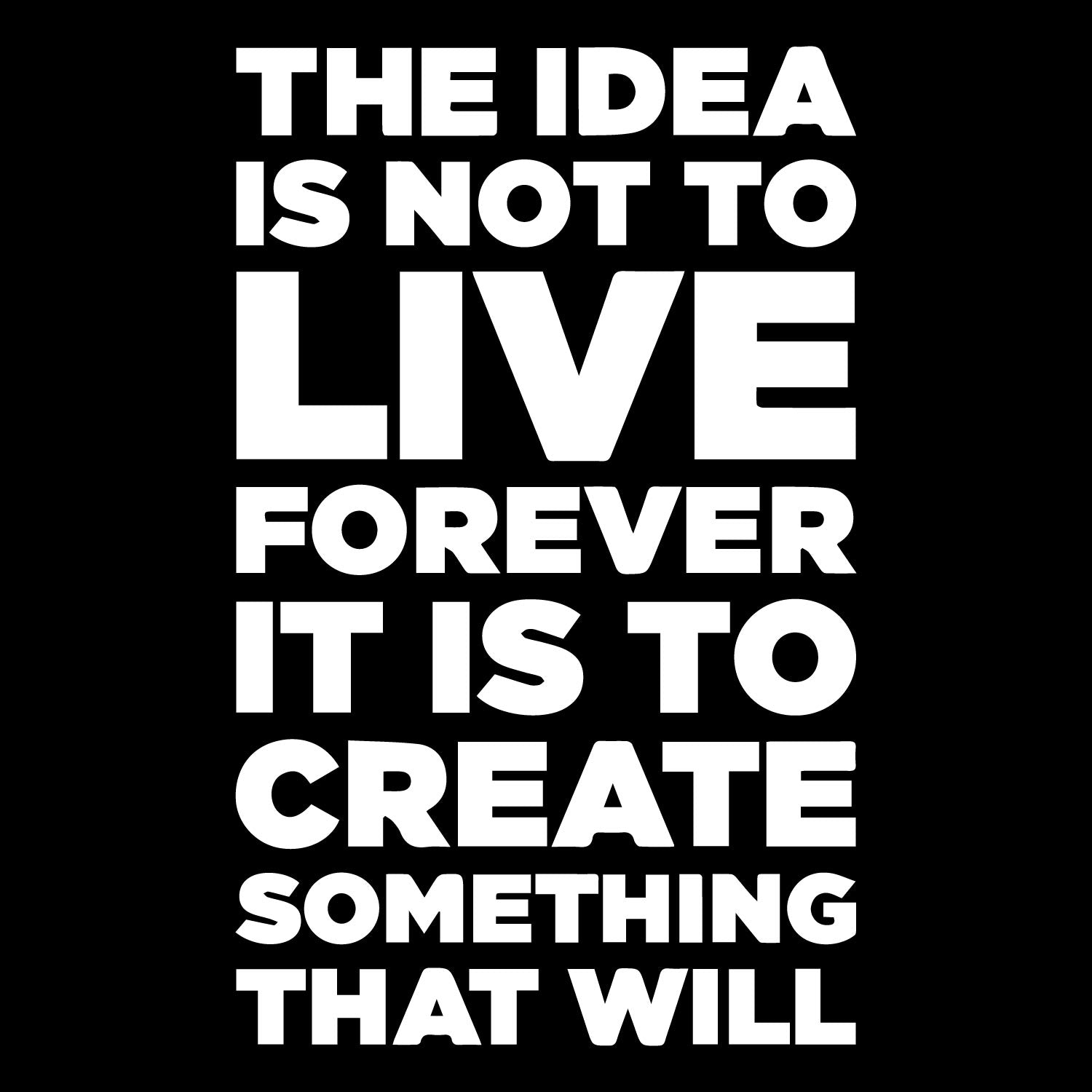 The Idea – Tantra Original Brand Since 1997 –  Inspirational Quote Graphic Unisex Cotton Tee Everyday Wear - Shipping Globally!