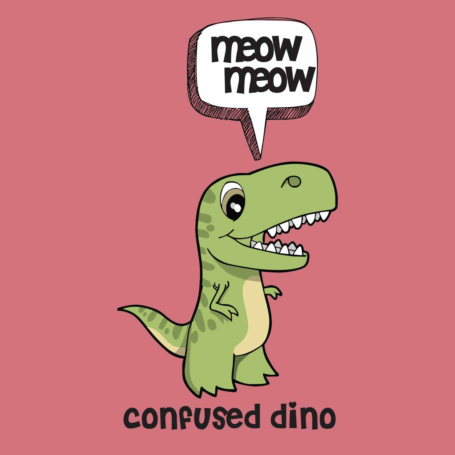 Dino – Tantra Original Since 1997 – Kids Graphic Cotton Tee – Funny Casual Wear - Shipping Globally!