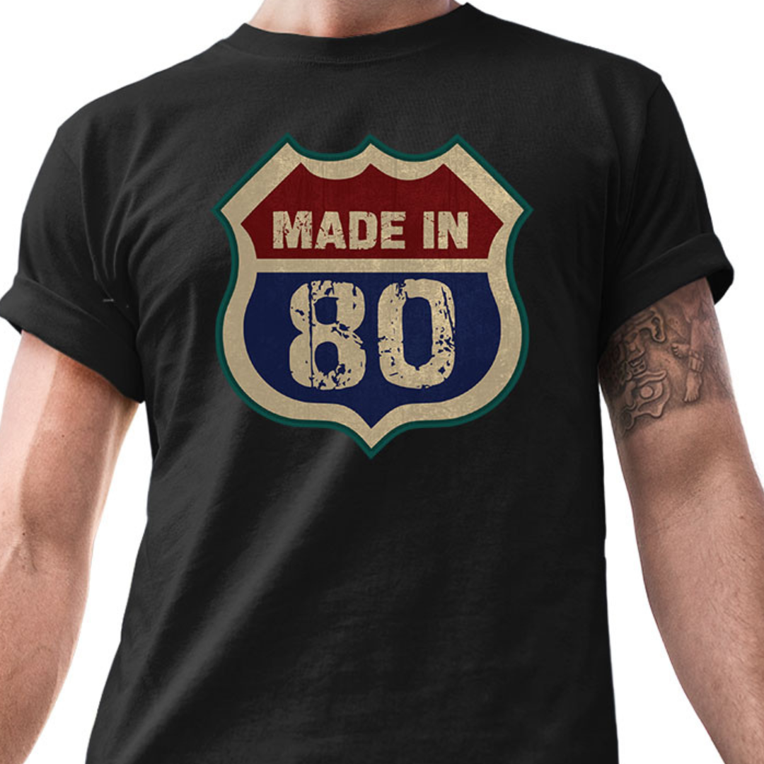 Made in 80 – Tantra Original Since 1997 – Unisex Cotton Tee Everyday Wear – Shipping Globally!