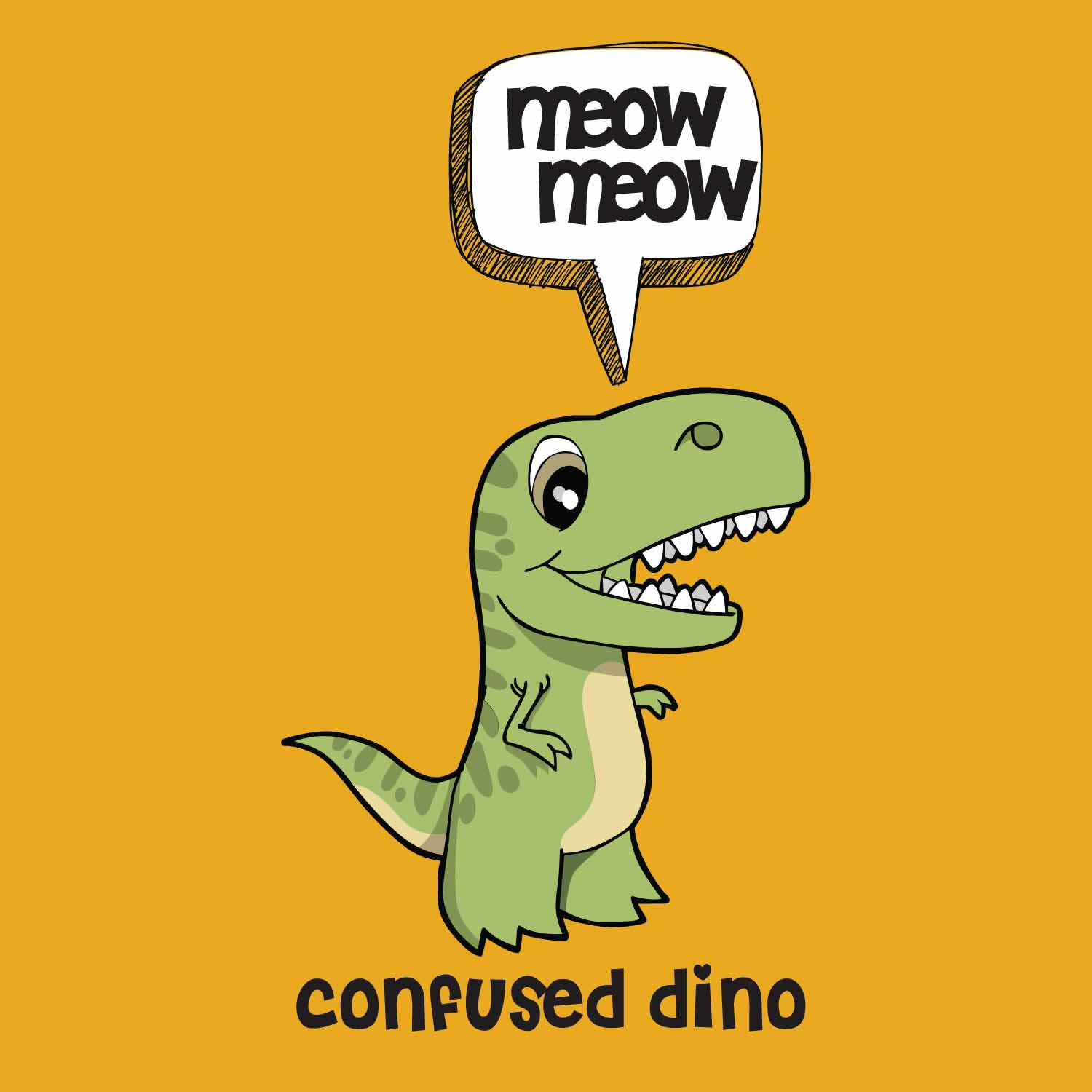 Dino – Tantra Original Since 1997 – Kids Graphic Cotton Tee – Funny Casual Wear - Shipping Globally!