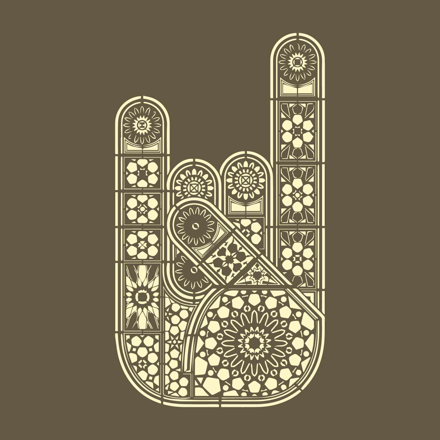 Rock Hand – Tantra Original Brand Since 1997 – Unisex Cotton Tee – Music-Inspired Everyday Wear - Shipping Globally!