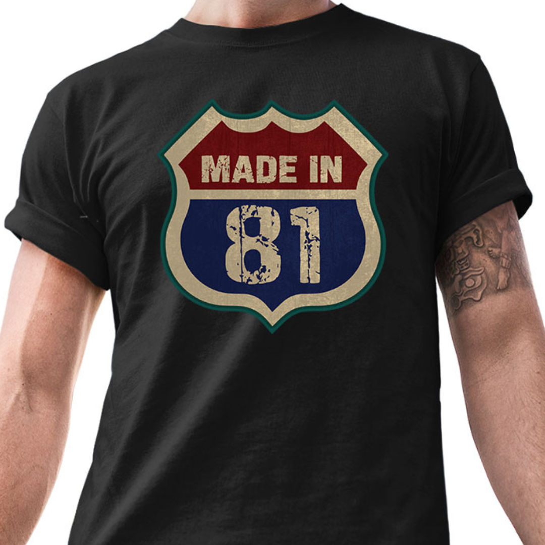 Made in 81 – Tantra Original Since 1997 – Unisex Cotton Tee Everyday Wear – Shipping Globally!