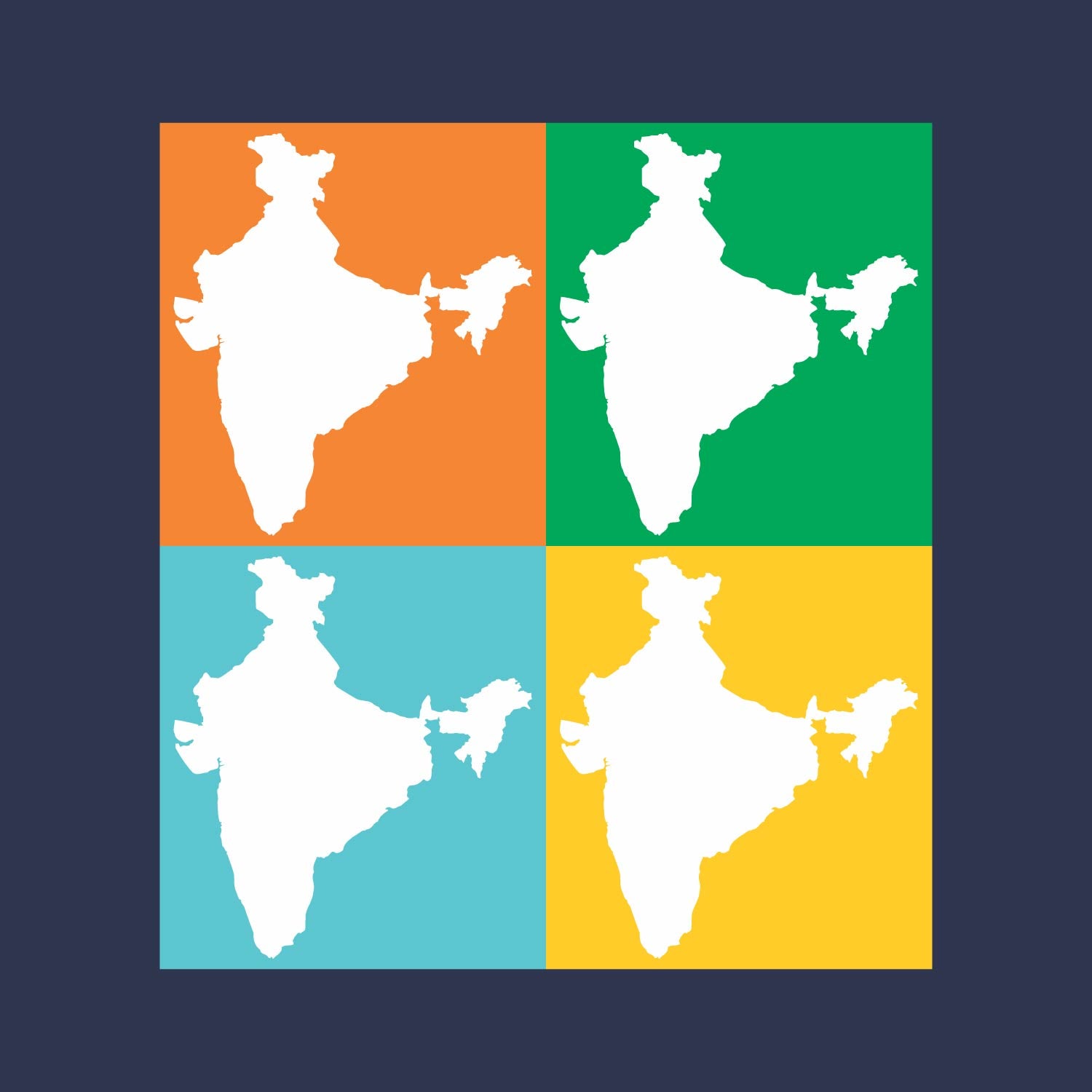 4 India T-Shirt – Tantra Original Brand Since 1997 – Unisex Cotton Tee Casual Wear - Shipping Globally!