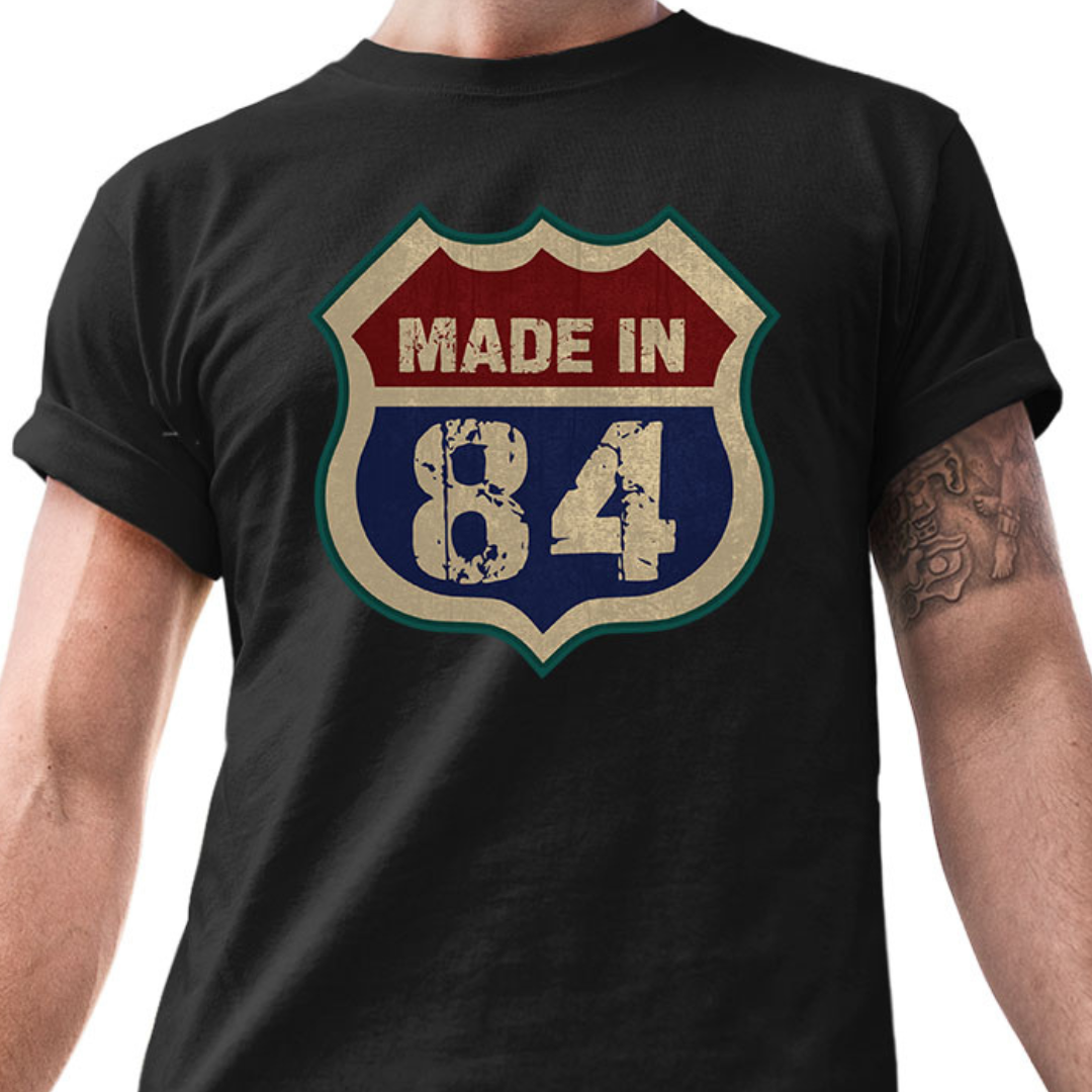 Made in 84 – Tantra Original Since 1997 – Unisex Cotton Tee Everyday Wear – Shipping Globally!