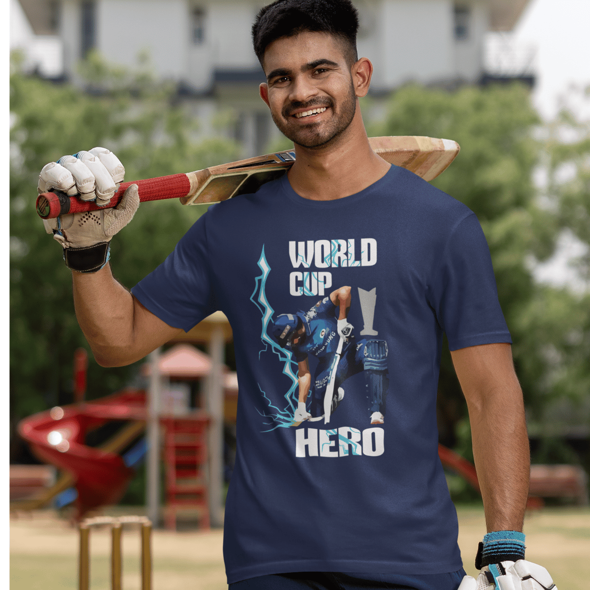 Rohit Wolrd Cup Heros Mens Printed T-shirt - Shipping Globally!