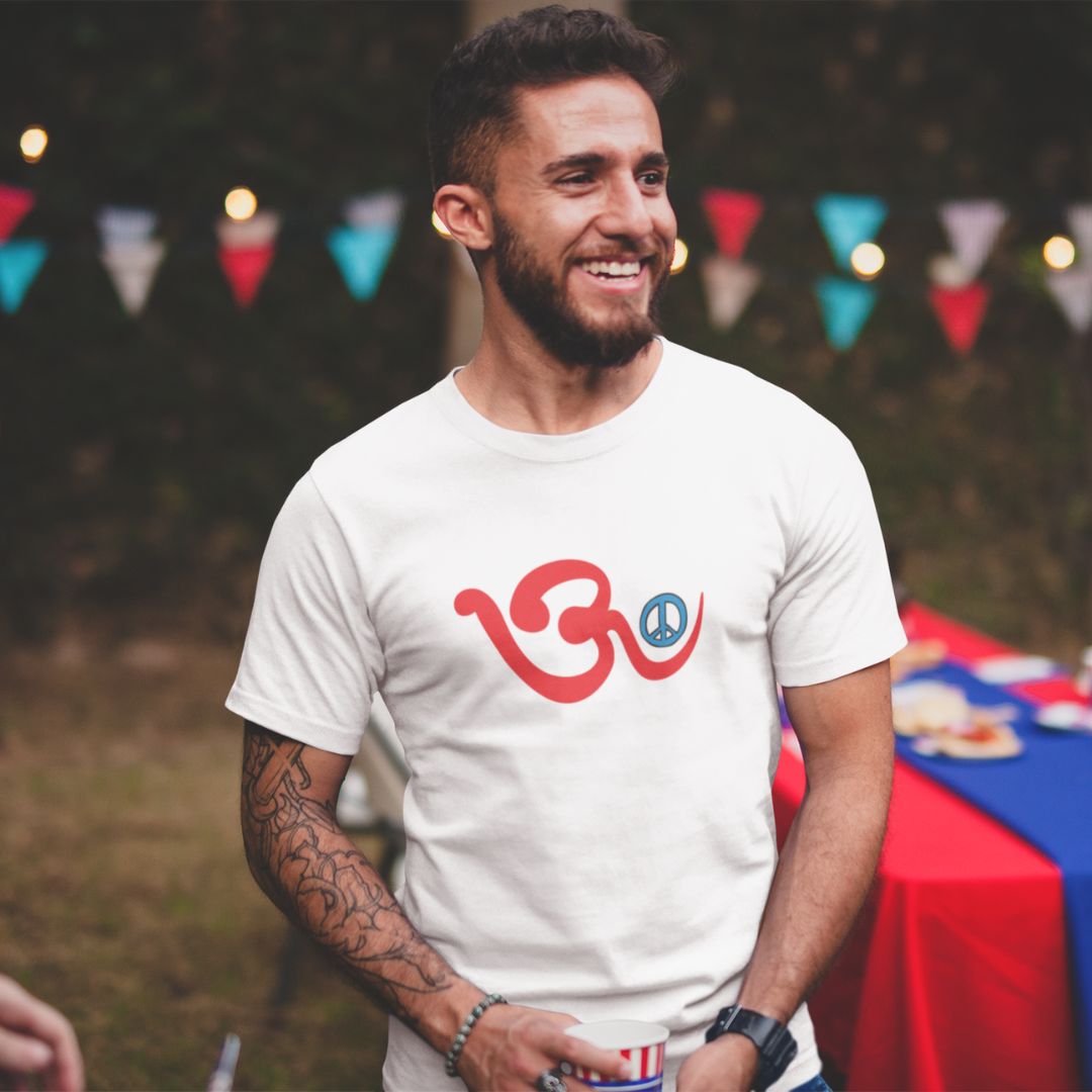 Om Peace – Tantra Original Since 1997 – Unisex Cotton Tee Everyday Wear – Shipping Globally!