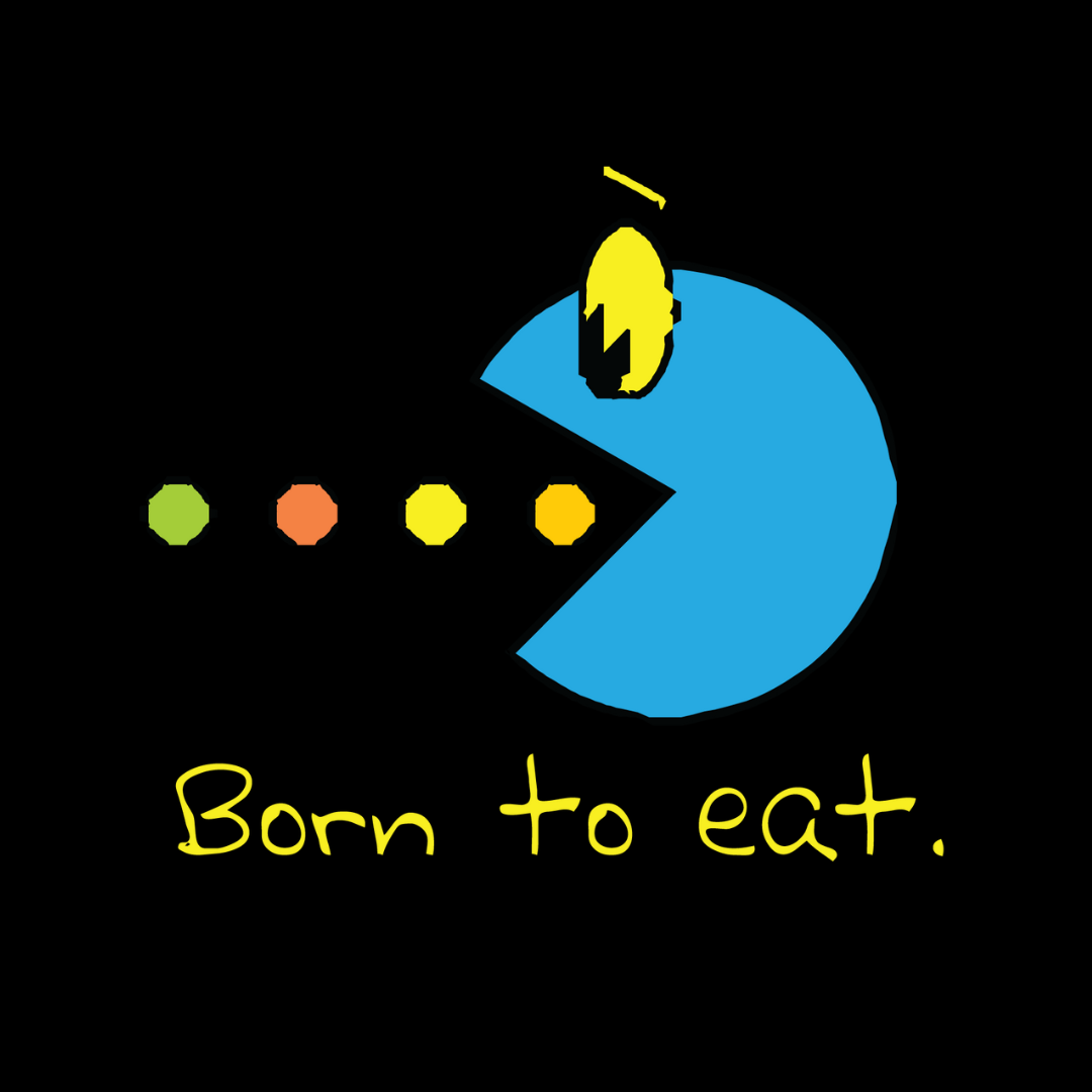 Born To Eat Kids Tee – Tantra Original Since 1997 – Cotton Tee Everyday Wear – Shipping Globally!