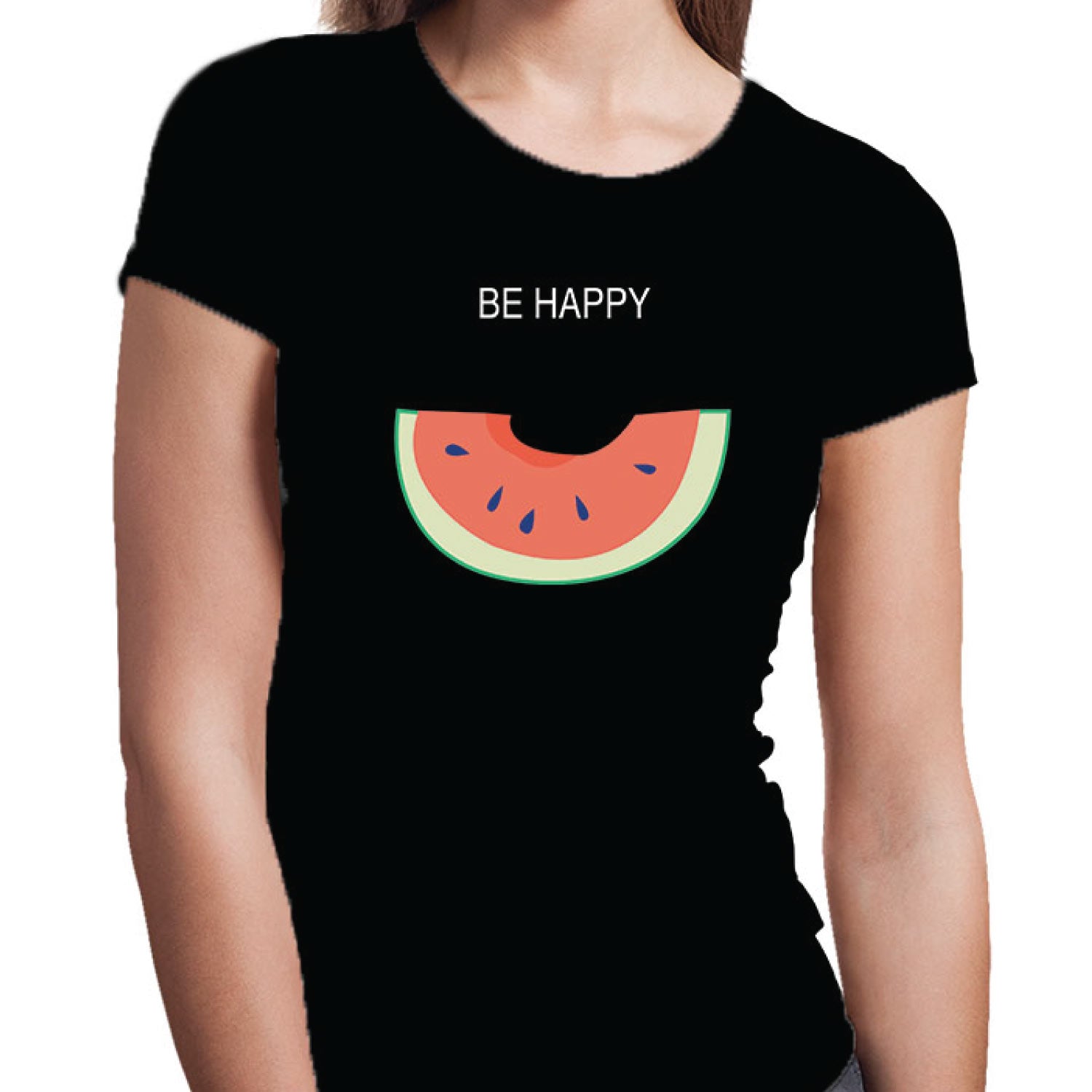 Be Happy 2 Women’s Cotton Tee – Tantra Original Since 1997 – Shipping Globally!