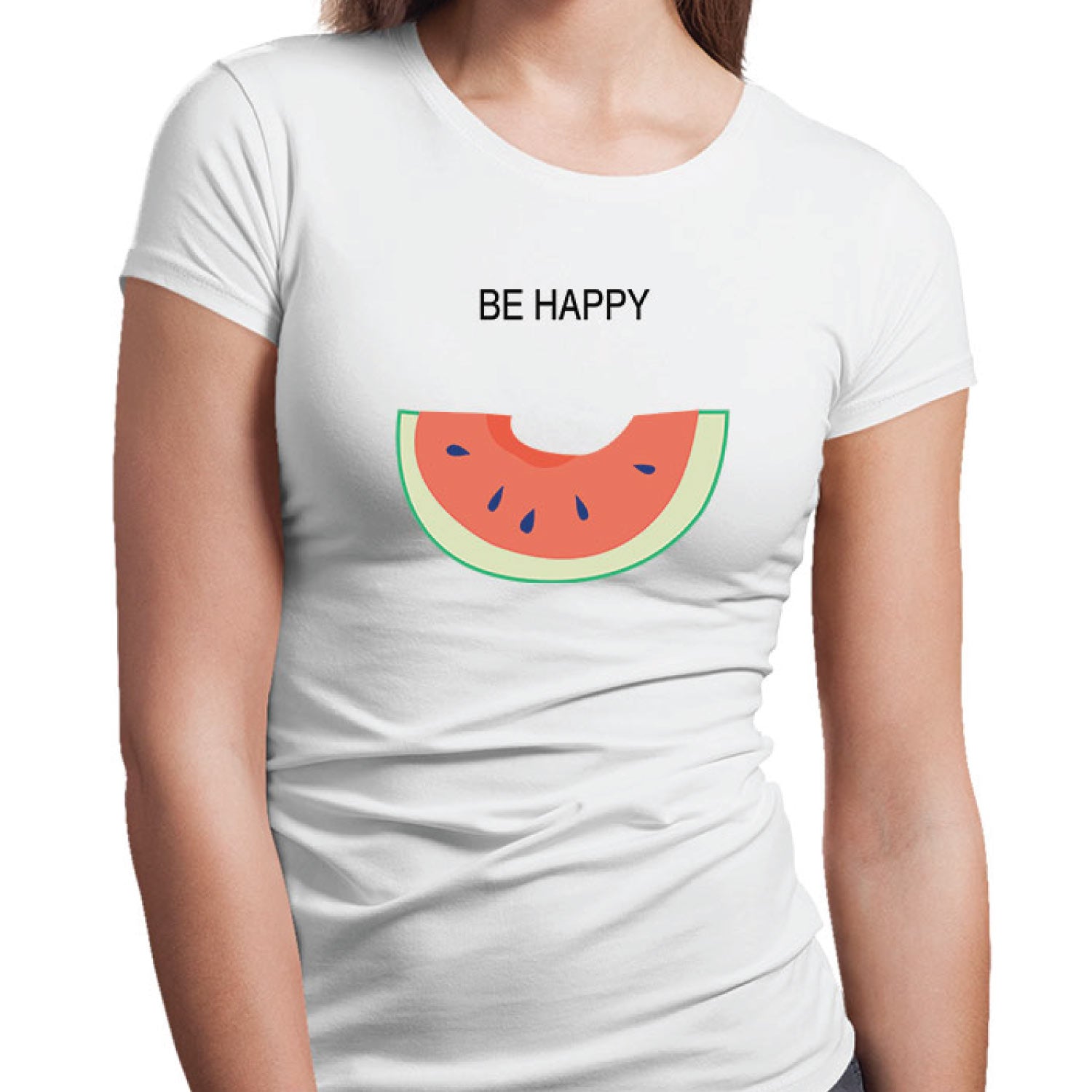 Be Happy 2 Women’s Cotton Tee – Tantra Original Since 1997 – Shipping Globally!