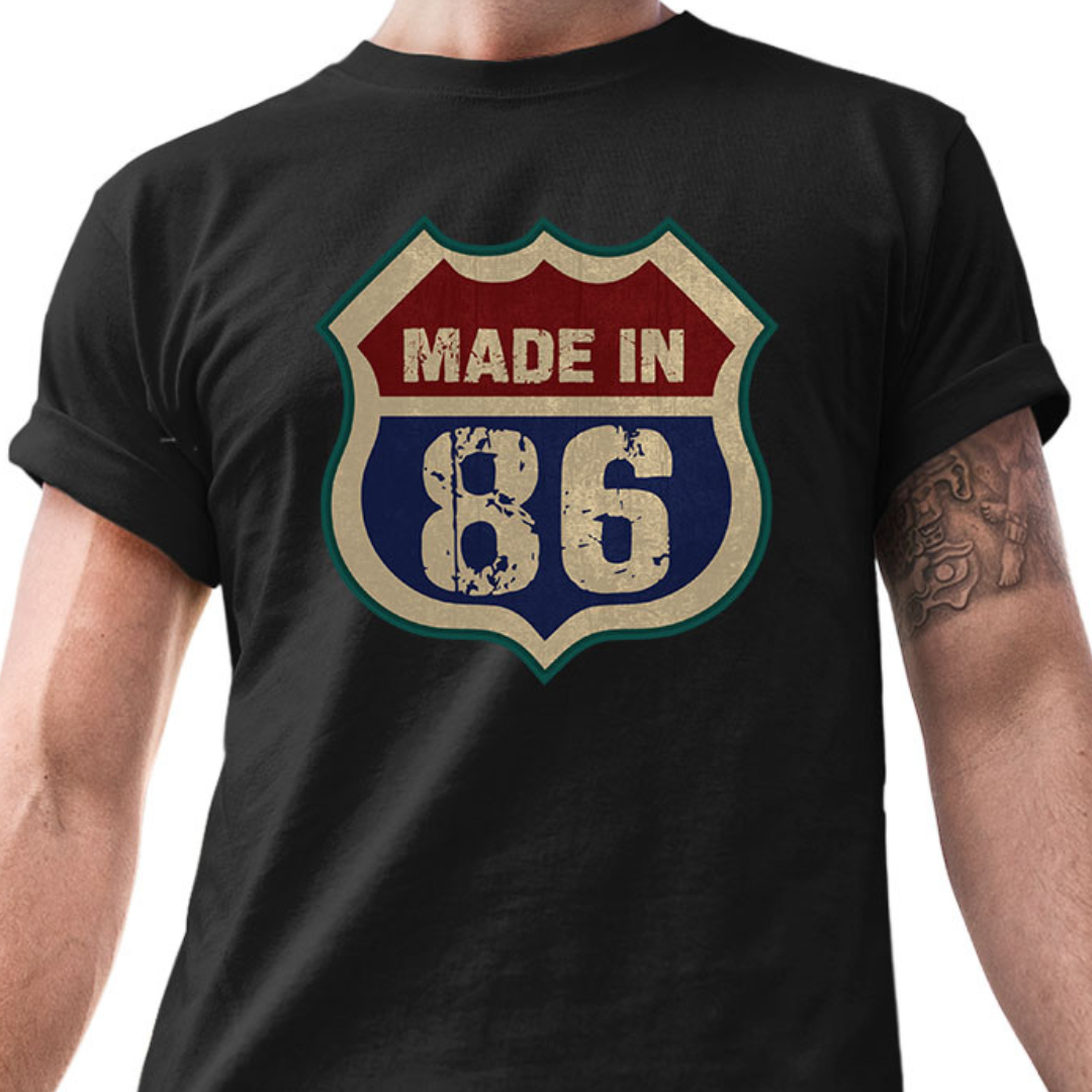 Made in 86 – Tantra Original Since 1997 – Unisex Cotton Tee Everyday Wear – Shipping Globally!