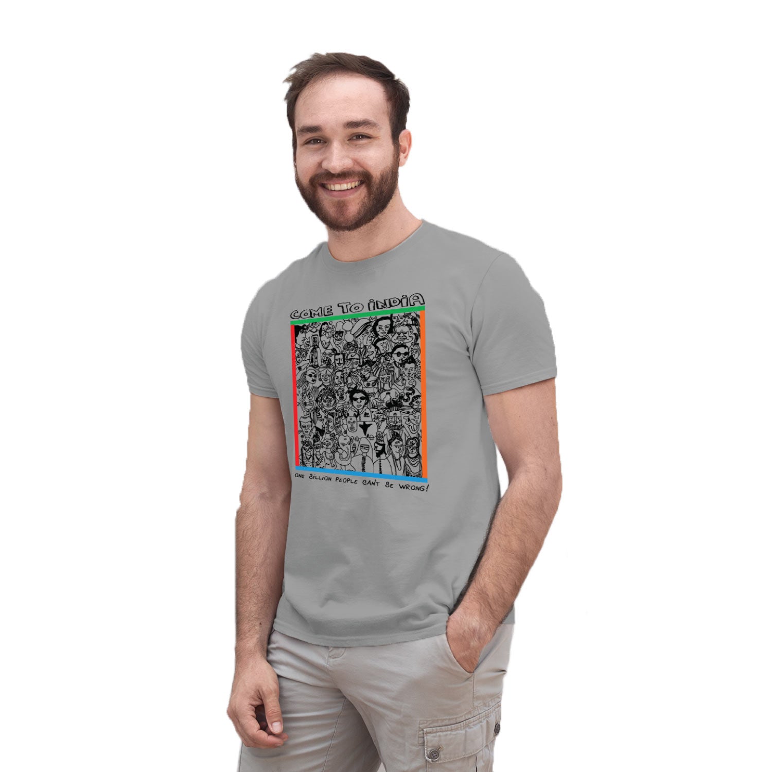 Come to India – Tantra Original Brand Since 1997 – Unisex Cotton Tee – Culture-Inspired Everyday Wear - Shipping Globally!