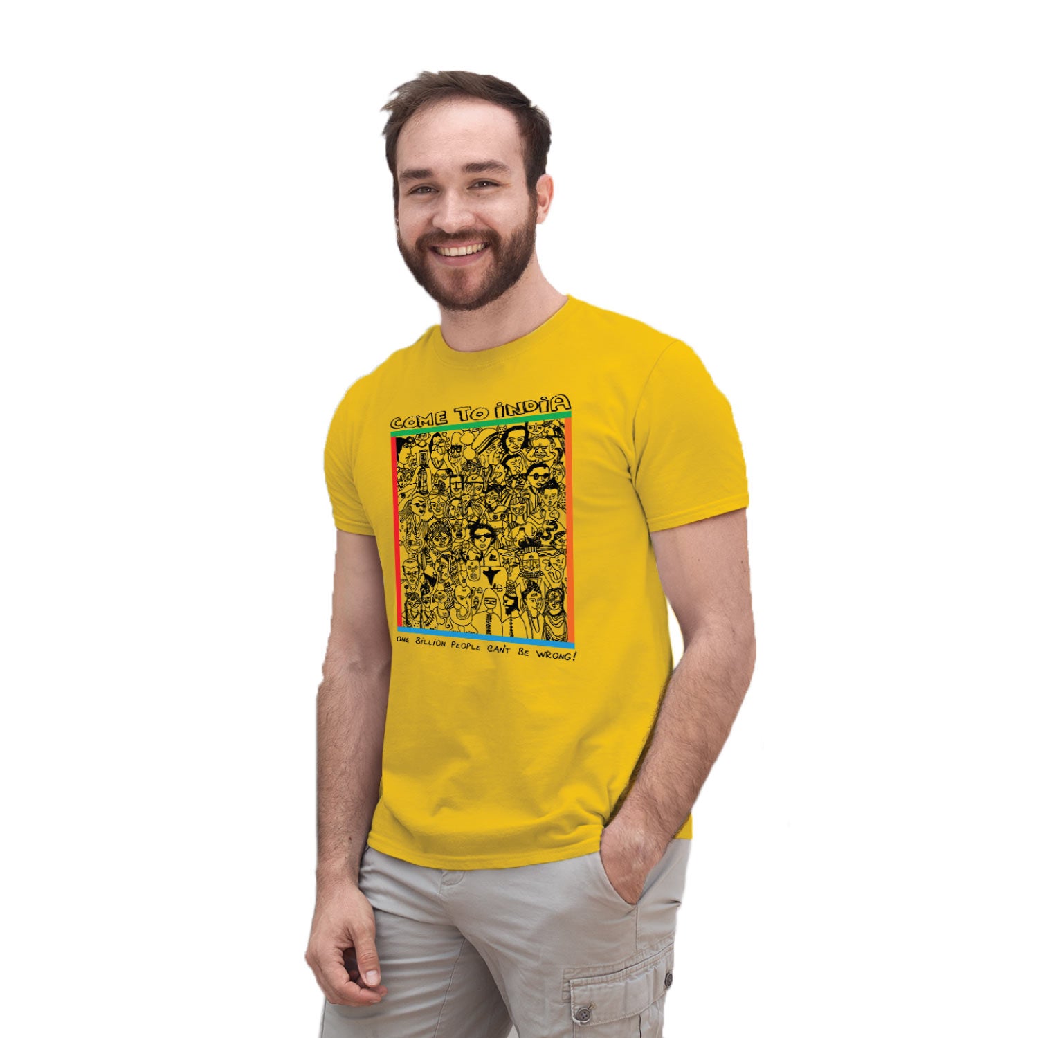 Come to India – Tantra Original Brand Since 1997 – Unisex Cotton Tee – Culture-Inspired Everyday Wear - Shipping Globally!