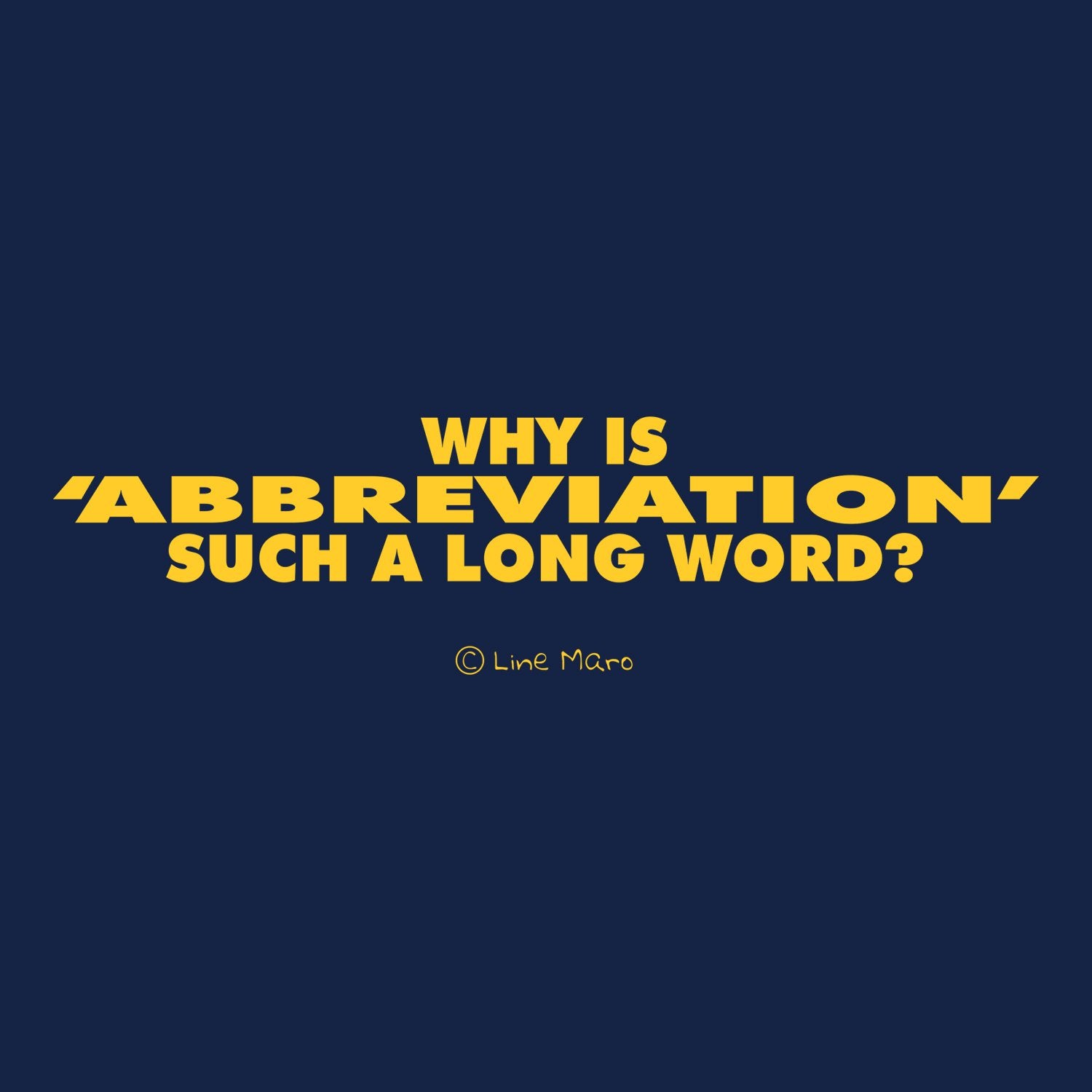 Abbreviation - Shipping Globally!