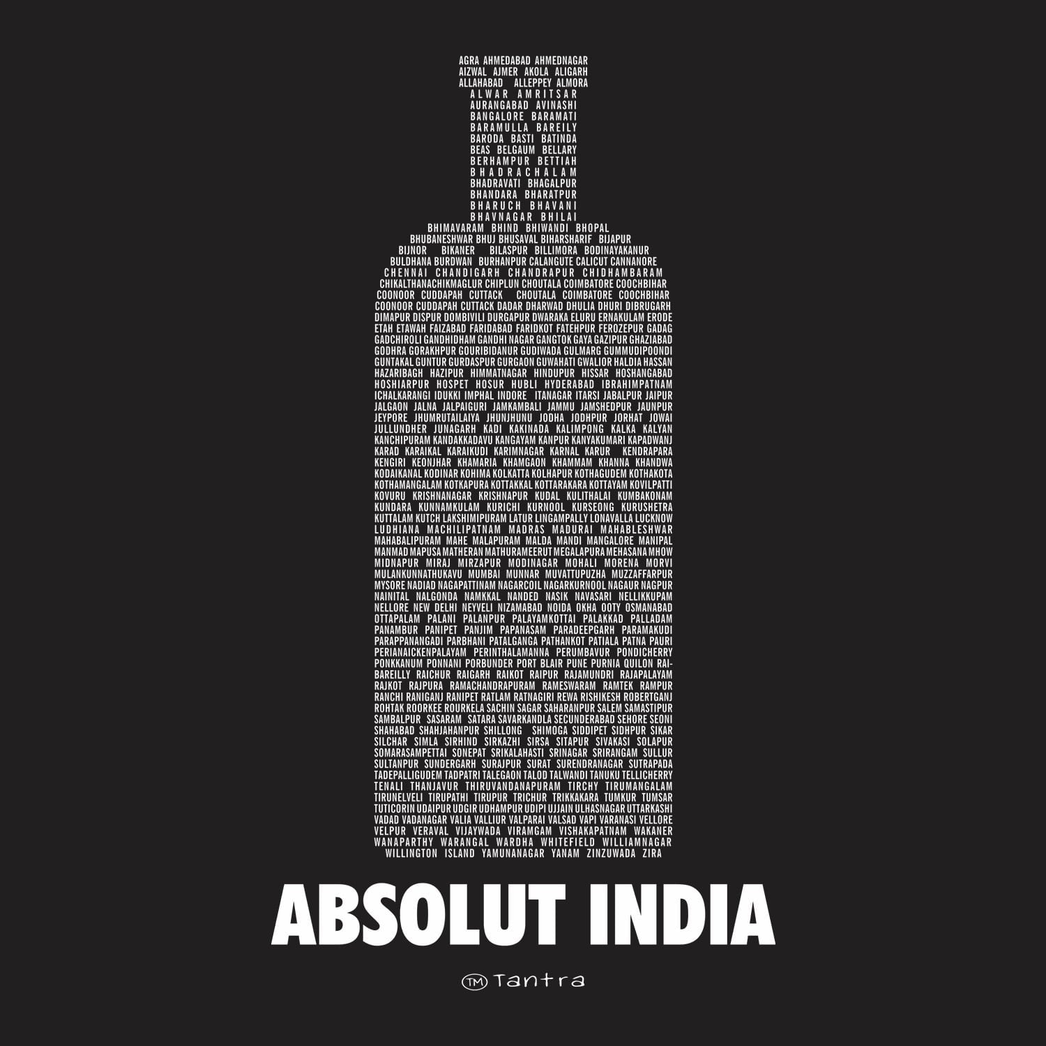 Absolut India - Men's Printed Tee - Shipping Globally