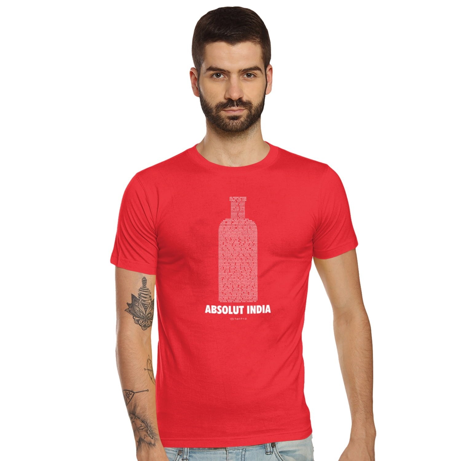 Absolut India - Men's Printed Tee - Shipping Globally