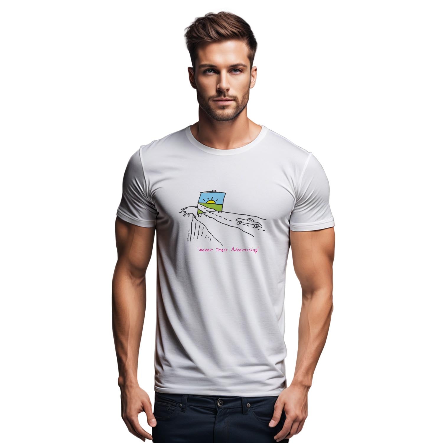 Tantra Advertising 100% Cotton Round Neck Printed Tshirt - Shipping Globally!