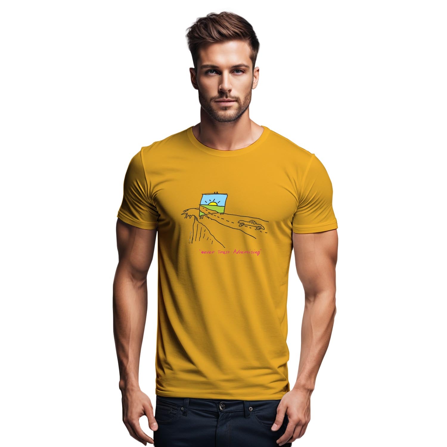 Tantra Advertising 100% Cotton Round Neck Printed Tshirt - Shipping Globally!