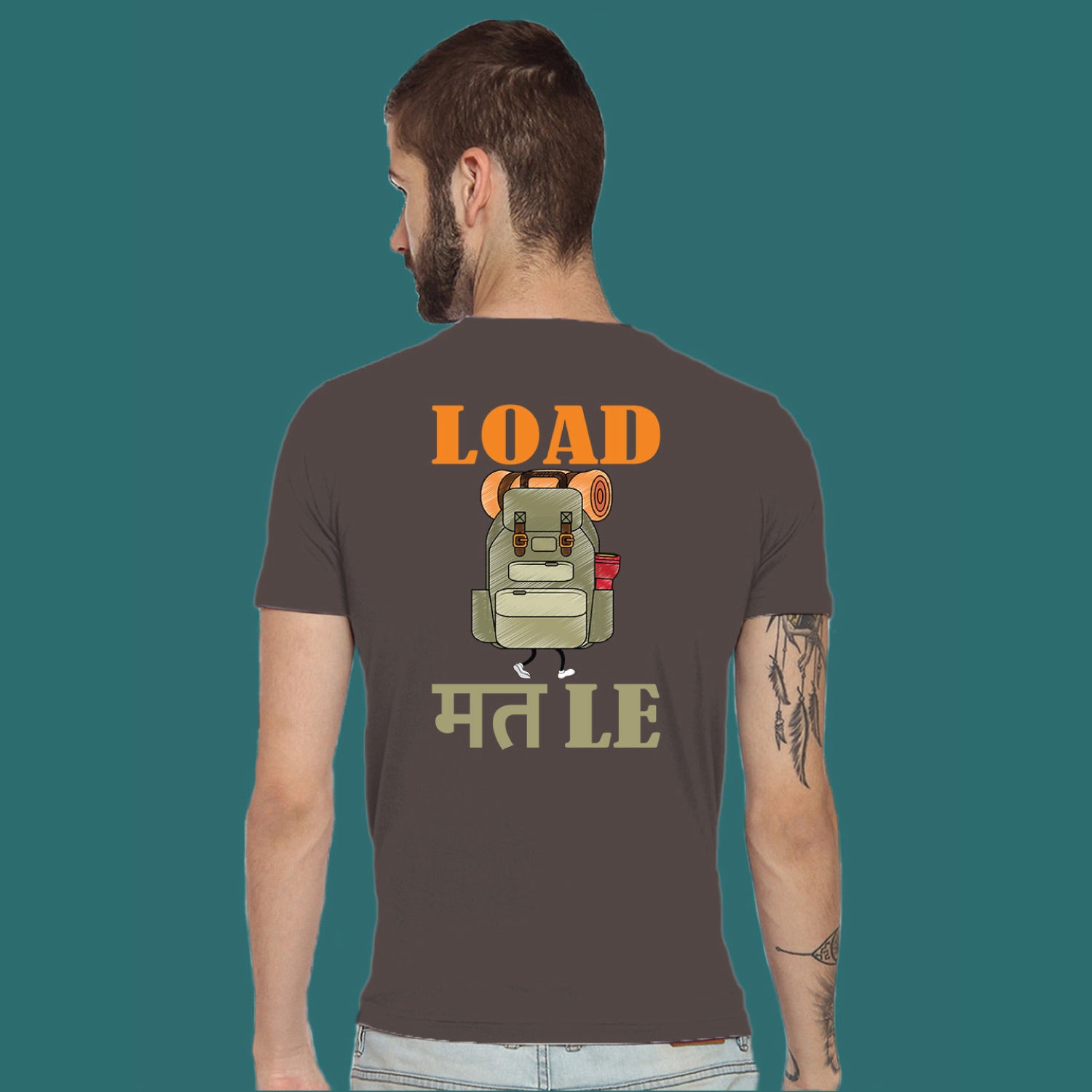 Load Mat Le Back Print – Tantra Original Brand Since 1997 – Unisex Cotton Tee Casual Everyday Wear - Shipping Globally!