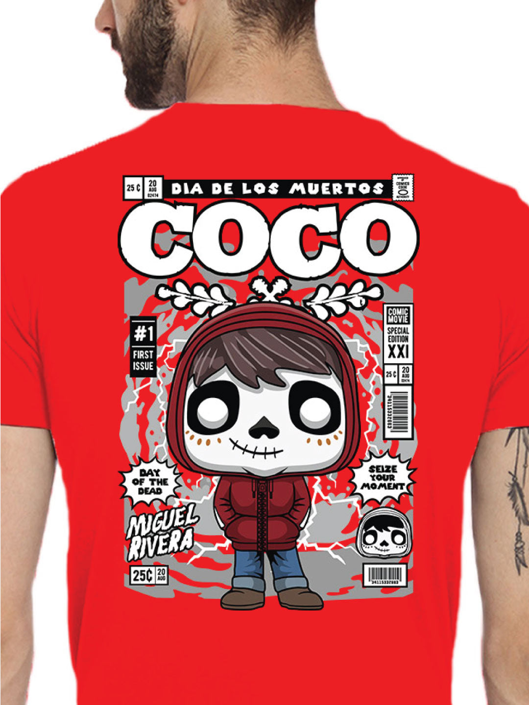 Coco Back Print – Tantra Original Brand Since 1997 – Unisex Cotton Tee – Everyday Wear - Shipping Globally!