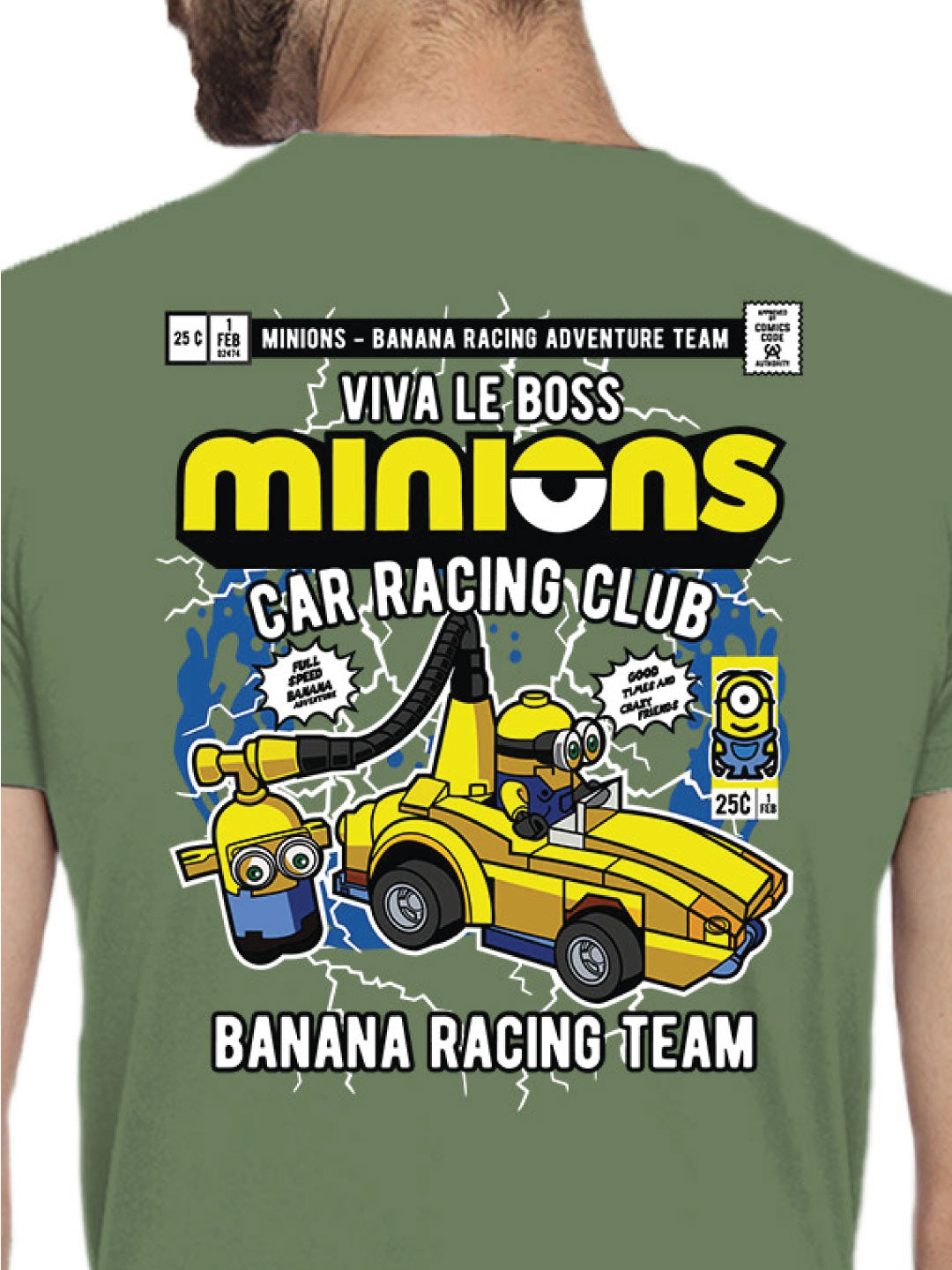 Minions Back Print – Tantra Original Brand Since 1997 – Unisex Cotton Tee – Fun Everyday Wear - Shipping Globally!