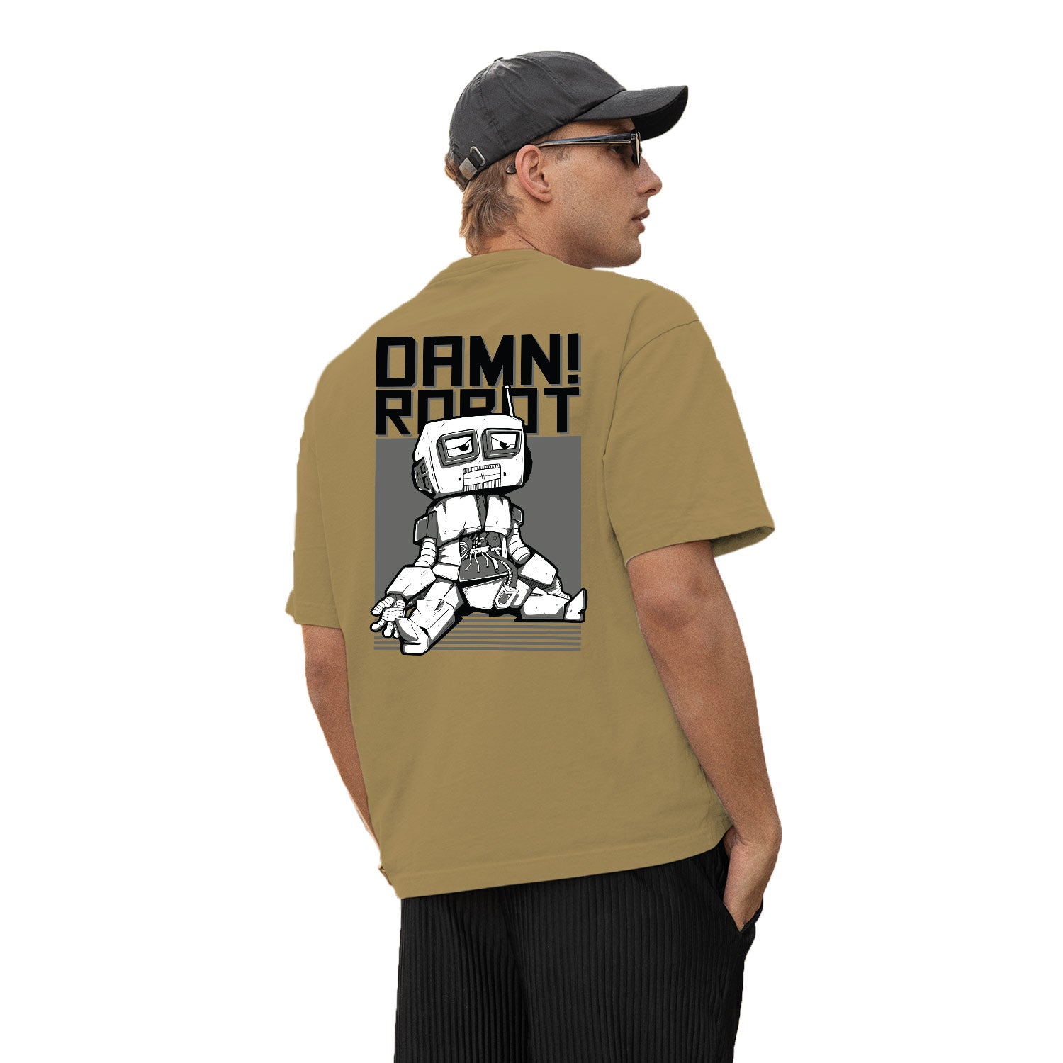 Damn! Oversize Back Print – Tantra Original Brand Since 1997 – Unisex Cotton Tee Everyday Wear - Shipping Globally!