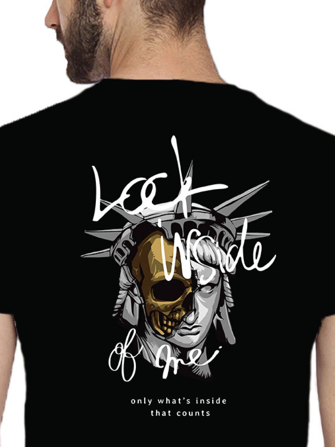 Liberty Back Print – Tantra Original Brand Since 1997 – Unisex Cotton Tee – Casual Everyday Wear - Shipping Globally!