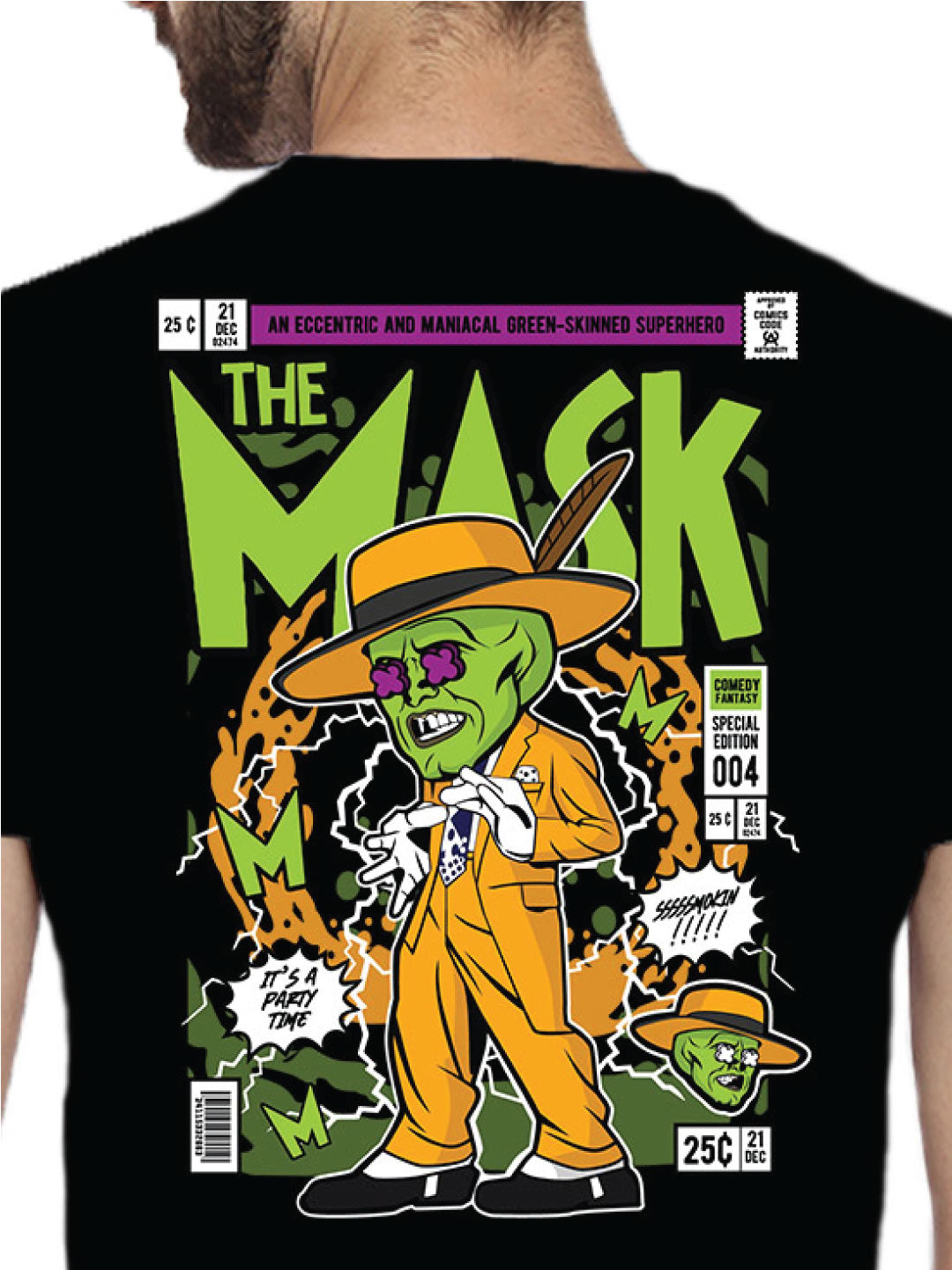 The Mask Back Print – Tantra Original Brand Since 1997 – Unisex Cotton Tee Everyday Chill wear - Shipping Globally!