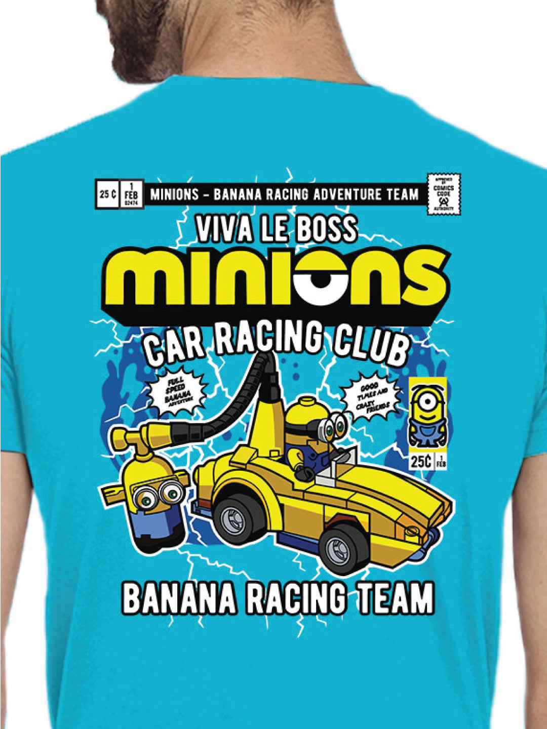 Minions Back Print – Tantra Original Brand Since 1997 – Unisex Cotton Tee – Fun Everyday Wear - Shipping Globally!
