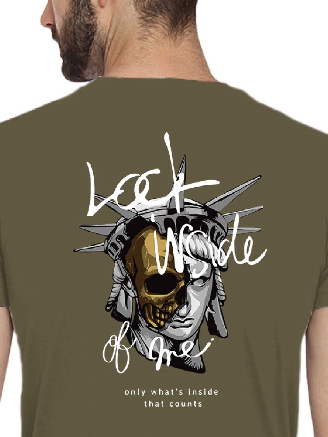 Liberty Back Print – Tantra Original Brand Since 1997 – Unisex Cotton Tee – Casual Everyday Wear - Shipping Globally!